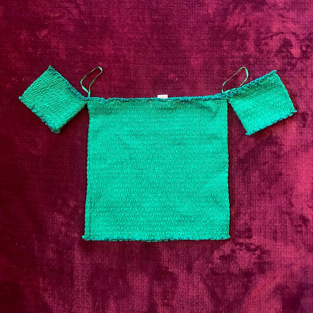Green Crop Top NWT